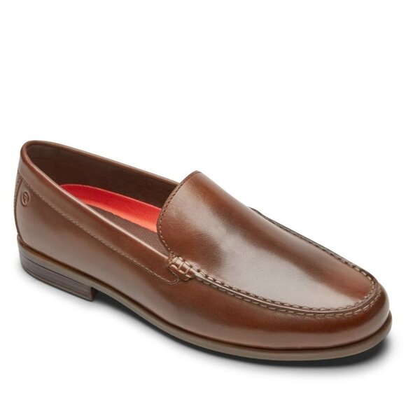 Rockport Men's Cll2 Venetian Loafer‎ in Brown Cognac - Size 8 W - Picture 1 of 7